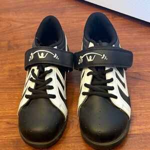 Women's Black and White Athletic Shoes